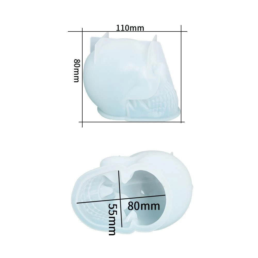 Skull Candle Mold 6 Skull Candle Mold - Image 4