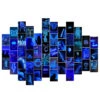 Blue Neon Collage Kit -Decor Sales 29