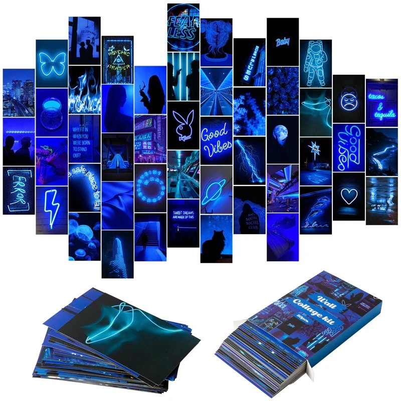 Blue Neon Collage Kit 4 Blue Neon Collage Kit - Image 2