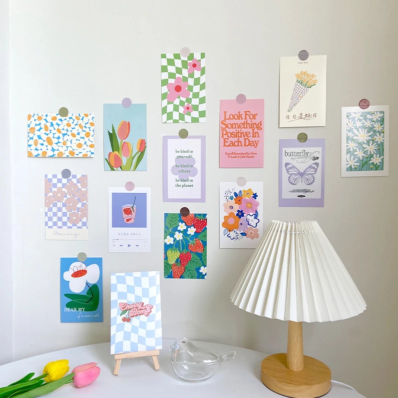 30pcs Aesthetic Flower Wall Decor Cards 3 30pcs Aesthetic Flower Wall Decor Cards