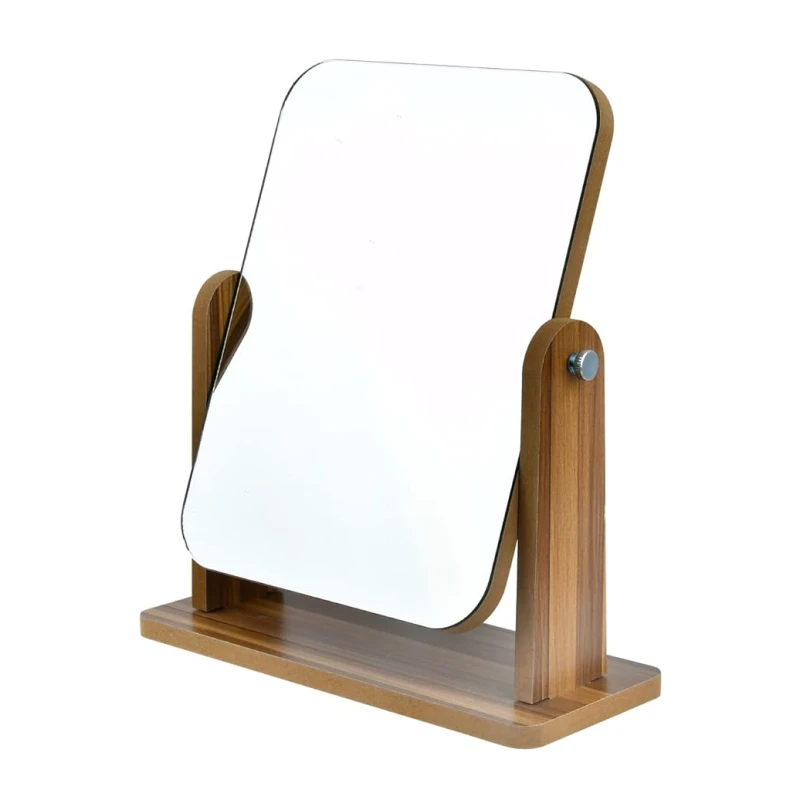 Rotatable Wooden Desk Mirror 6 Rotatable Wooden Desk Mirror - Image 4