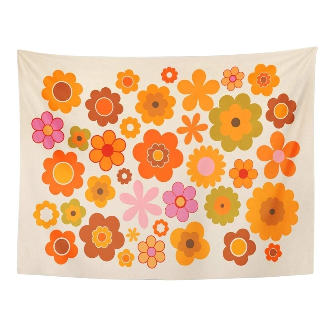 70s Flower Power Tapestry 3 70s Flower Power Tapestry