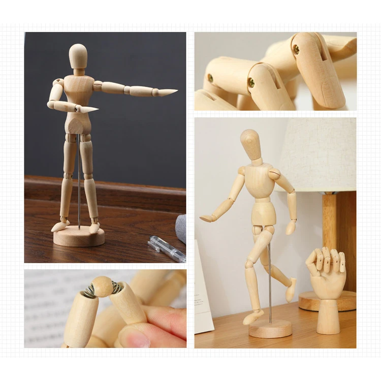 Artsy Wooden Figures 5 Artsy Wooden Figures - Image 3