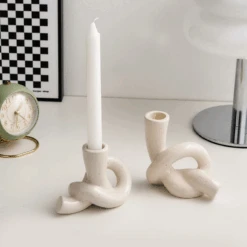Ceramic Knot Candle Holder -Decor Sales 35 46d3c8aa 0ecf 46cd 970b 40d850ec491c
