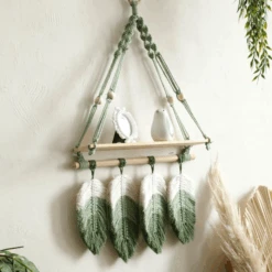 Green Macrame Hanging Shelf -Decor Sales 36 87a65ec7 6928 4493 a9b8 65634a231893