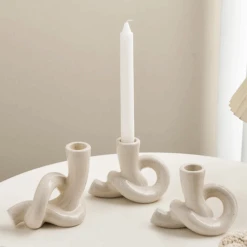 Ceramic Knot Candle Holder -Decor Sales 36 90d13107 9bae 4e23 9781 982ad662a029