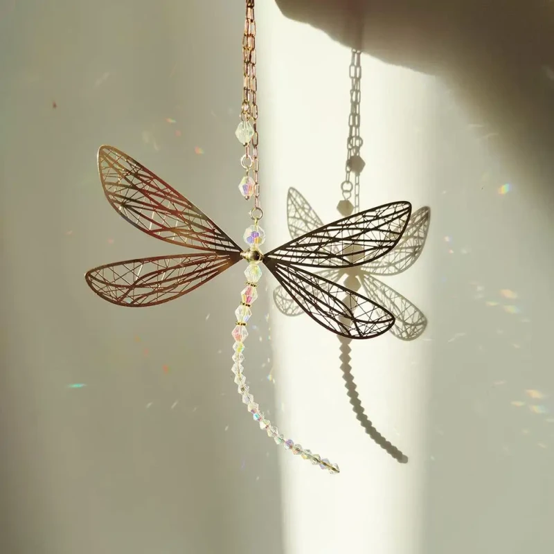 Dragonfly Crystal Sun Catcher 6 Dragonfly Crystal Sun Catcher - Image 4