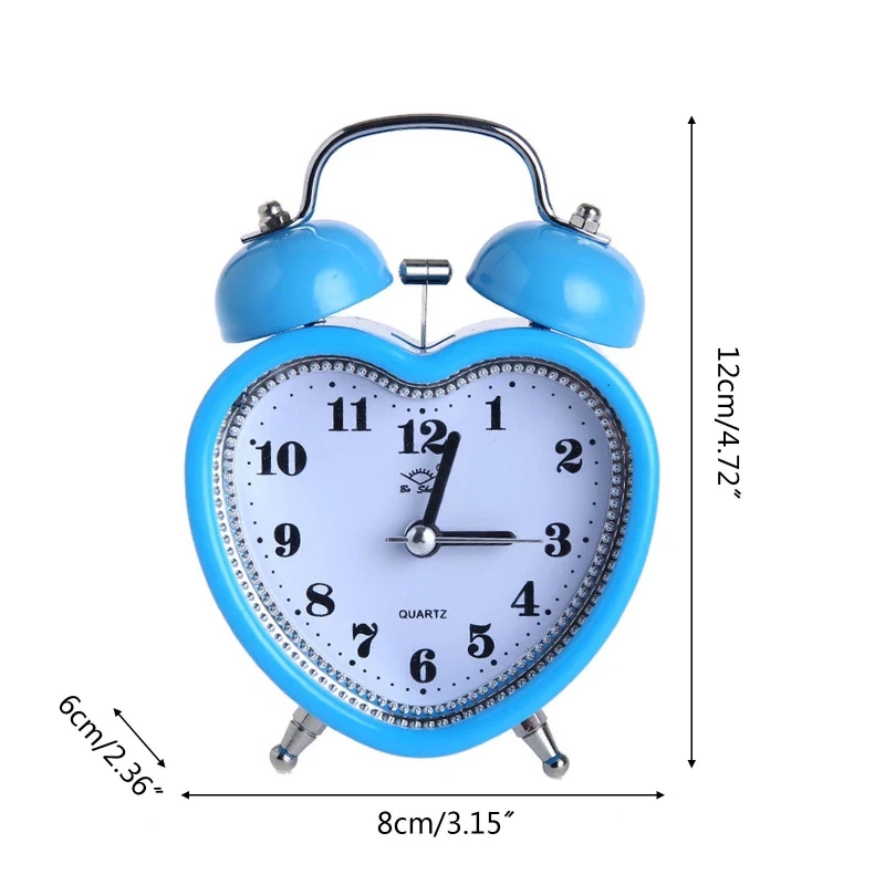 Tick-Free Heart Shape Alarm Clock 7 Tick-Free Heart Shape Alarm Clock - Image 5