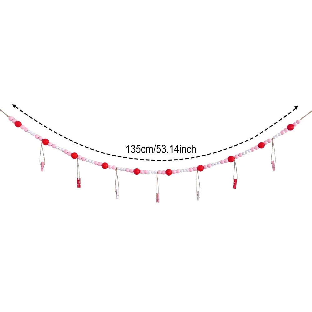 Wooden Beads Wall Hanging Photo Display 9 Wooden Beads Wall Hanging Photo Display - Image 7