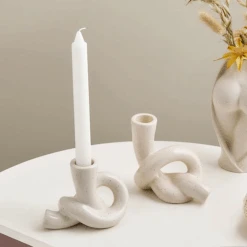Ceramic Knot Candle Holder -Decor Sales 38 c79af622 33b6 4035 b5be 272b9fc4a957