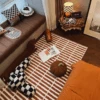 Brown Retro Rug
