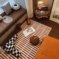 Brown Retro Rug