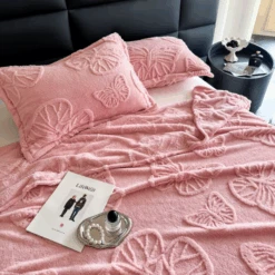 Pastel Pink Butterfly Blanket -Decor Sales 42 64b22888 6986 4276 9b5b 7ae90706745a