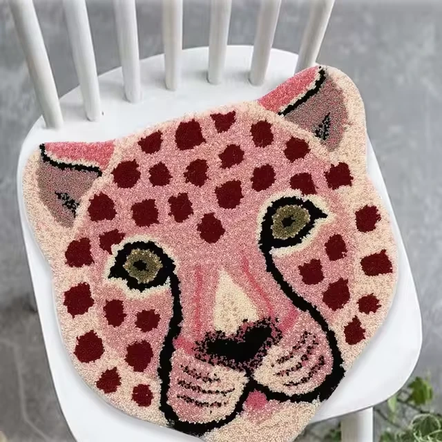 Preppy Pink Leopard Rug 4 Preppy Pink Leopard Rug - Image 2