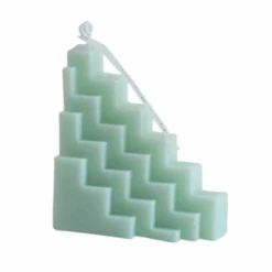 Green Geometric Candle