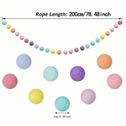 Rainbow Pompom Garland -Decor Sales 48 7832d34f 87f4 4d8f 85f8 5b3dda9afedc