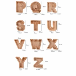Wooden Letter Piggy Bank 11 Wooden Letter Piggy Bank -Decor Sales 50 5a45137d 3f6b 4fd3 89e4 dfd0ad4aa6b6
