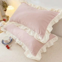 Coquette Ruffle Pillow Case -Decor Sales 63 72185fa9 c942 4850 8995 9f101b124a1d
