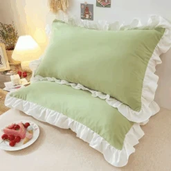 Coquette Ruffle Pillow Case -Decor Sales 64 6e1dbe28 d3ac 4f28 9925 3ff8fcdd9590