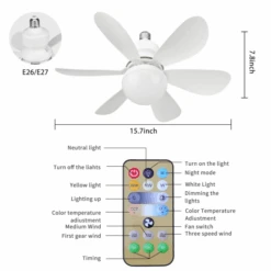 LED Ceiling Fan 12 LED Ceiling Fan -Decor Sales 65 7bbdce6c 4601 4121 af83 e6ee5120fb5b