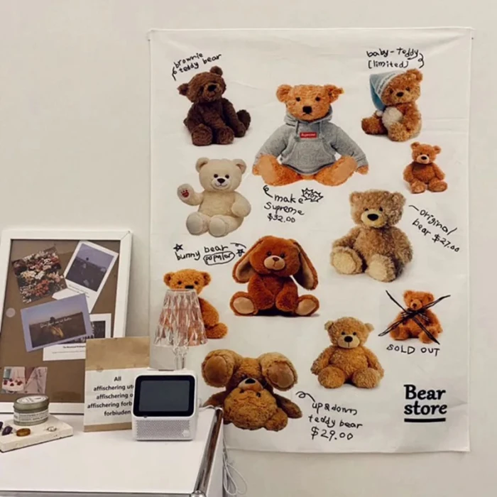 Collection Of Teddies Tapestry 5 Collection Of Teddies Tapestry - Image 3