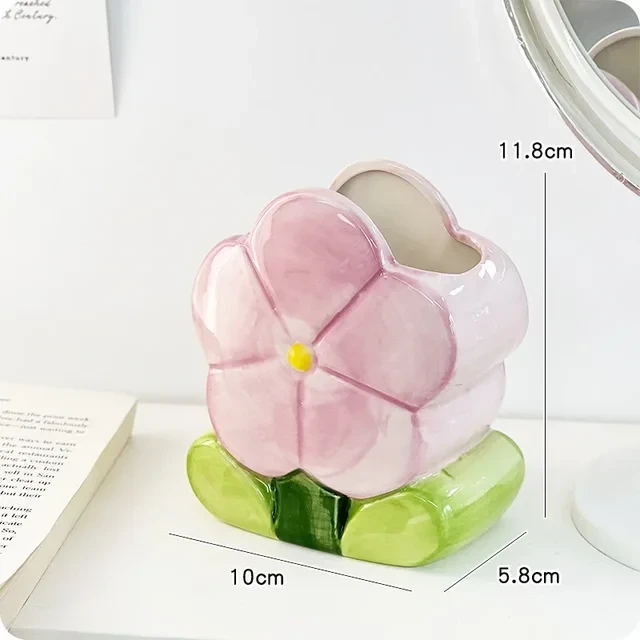 Ceramic Flower Pen Holder 8 Ceramic Flower Pen Holder - Image 6