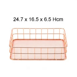 Aesthetic Rose Gold Beauty Basket -Decor Sales 6 918355ef da96 4364 a131 4057ca2ed97a