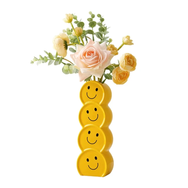 Smiley Face Emoji Vase 3 Smiley Face Emoji Vase