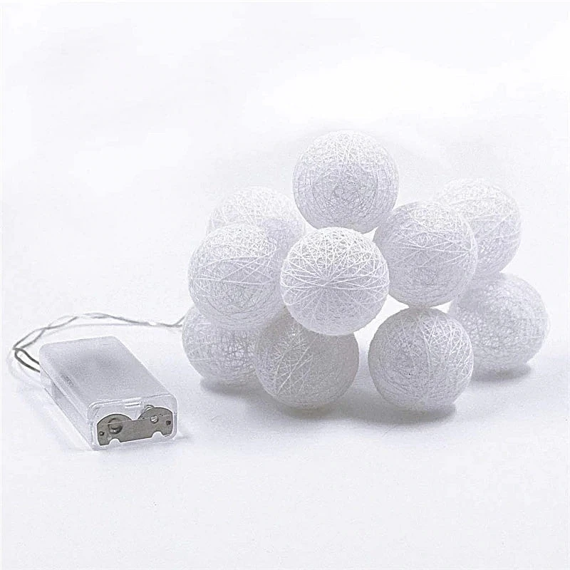 Cotton Ball String Lights 9 Cotton Ball String Lights - Image 7