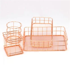 Aesthetic Rose Gold Beauty Basket -Decor Sales 7 82bd53e3 3eaf 463c 8047 6f0ad11ec913