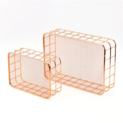 Aesthetic Rose Gold Beauty Basket -Decor Sales 8 3eaabd09 09bb 4f7f ae7b fed857a9317b