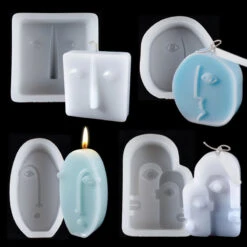 Abstract Face Candle Mold -Decor Sales AbstractFaceCandleMold2