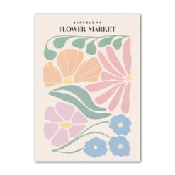 Pastel Flowers Canvas Poster -Decor Sales C 7db53f99 dcb5 4e28 bf4a f510eb901b51