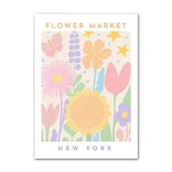 Pastel Flowers Canvas Poster -Decor Sales G c74f429f 8a25 4a05 a513 7dd5e52f8c9f