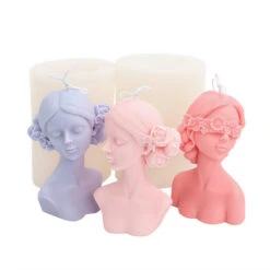 Girl Portrait Candle Mold -Decor Sales GirlPortraitCandleMold2
