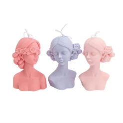 Girl Portrait Candle Mold -Decor Sales GirlPortraitCandleMold3