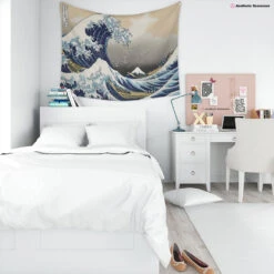 The Great Wave Of Kanagawa Tapestry -Decor Sales GreatWave Visual2