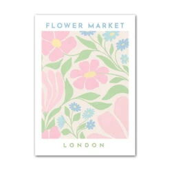 Pastel Flowers Canvas Poster -Decor Sales H acc7f75f 6508 4906 ab66 a2b80049342b