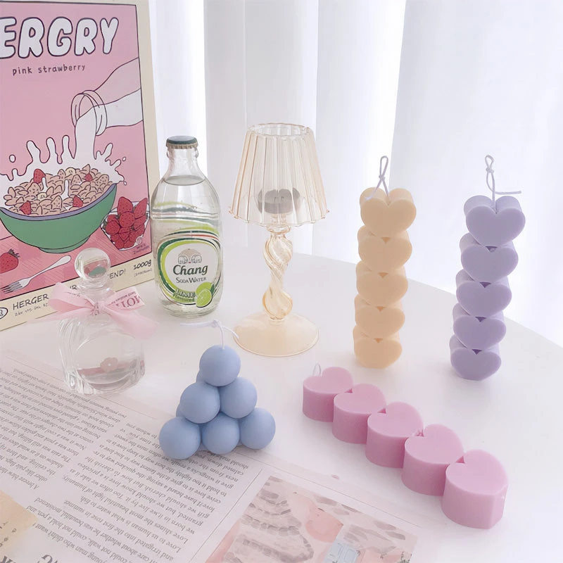 Heart Shape Candle Mold 3 Heart Shape Candle Mold