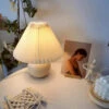 Pleated Bedside Lamp -Decor Sales PleatedBedsideLamp4