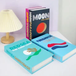 Preppy Book Box Decor -Decor Sales PreppyFakeBookDecor6