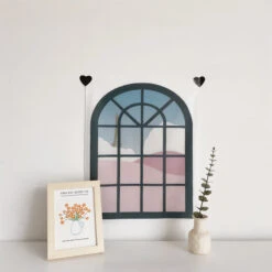 Aesthetic Window Tapestry 13 Aesthetic Window Tapestry -Decor Sales StyleC