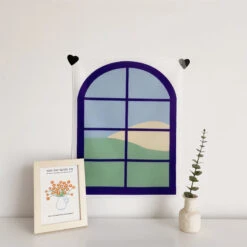 Aesthetic Window Tapestry 16 Aesthetic Window Tapestry -Decor Sales StyleF
