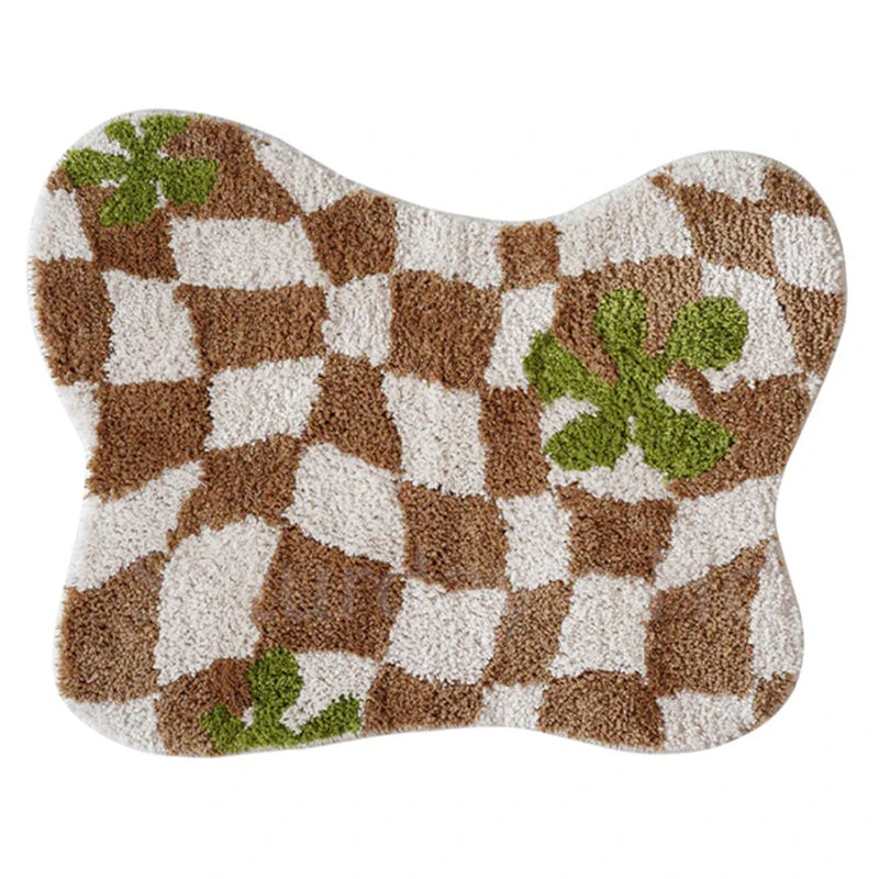 Irregular Checkered Rug 5 Irregular Checkered Rug - Image 3