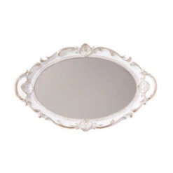 Coquette Vanity Tray -Decor Sales coquettevanitytray white