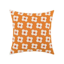 Floral Daisy Cushion Cover -Decor Sales orange