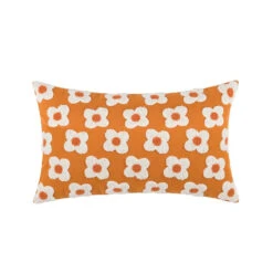 Floral Daisy Cushion Cover -Decor Sales orangesmall