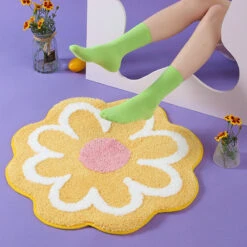 Pastel Flower Rug -Decor Sales pastelflowerrug3