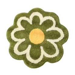 Pastel Flower Rug -Decor Sales pastelflowerruggreen