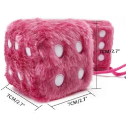 Plush Dice Hanging Decor -Decor Sales plushdice1